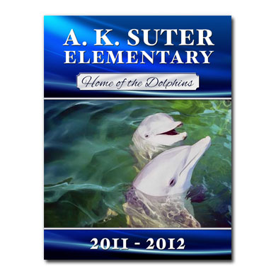 AK Suter Elementary School saddle-stitched yearbook